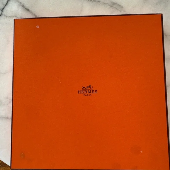 Hermes Red Silk Scarf